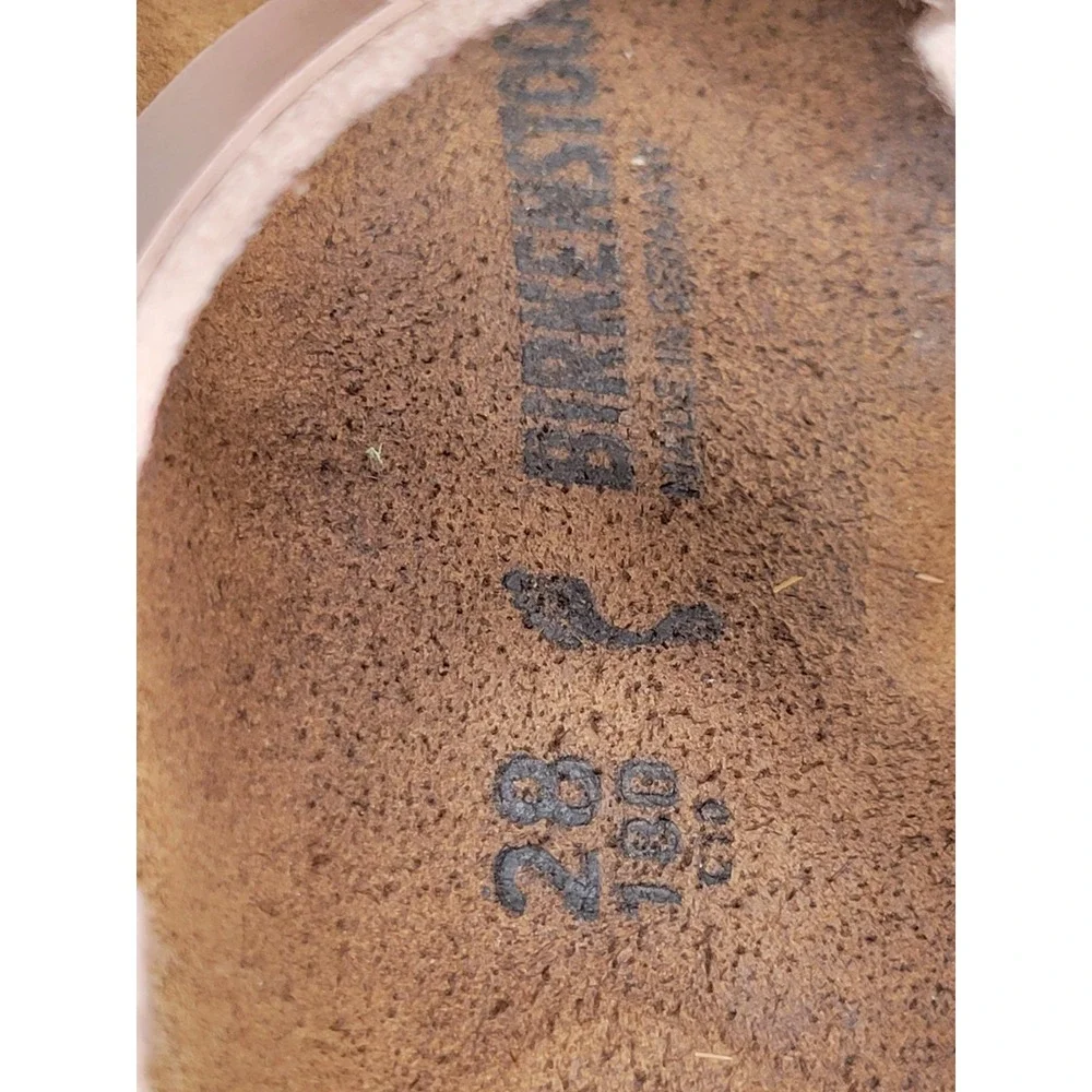 Birkenstock Rio Kids Sandals EU 28 US 10-10.5 Rose Gold Metallic Ankle Strap